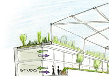 Sustainable Shared Atrium Sketch