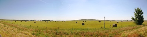 Nebraska Hay field panorama