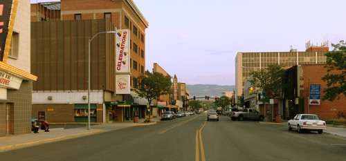 Main Street USA Casper Wyoming panorama photo